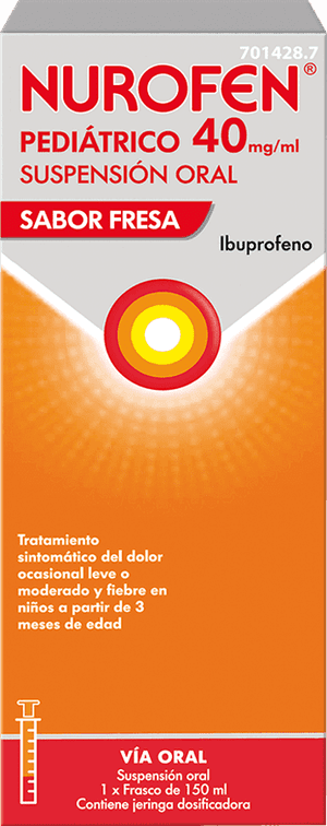 Nurofen Pediátrico 40mg/ml suspensión oral sabor fresa