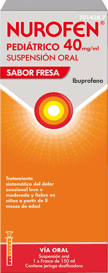 Nurofen Pediátrico 40mg/ml suspensión oral sabor fresa